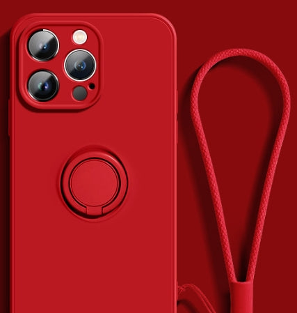 Silicone Grip Case for iPhone - Ring Holder